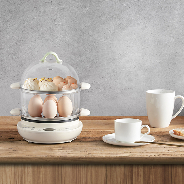 Электрическая яйцеварка со сковородой