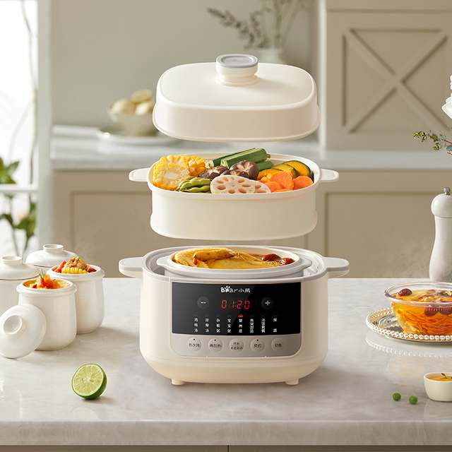2,5L Многофункциональный электронный рагу белый фарфор